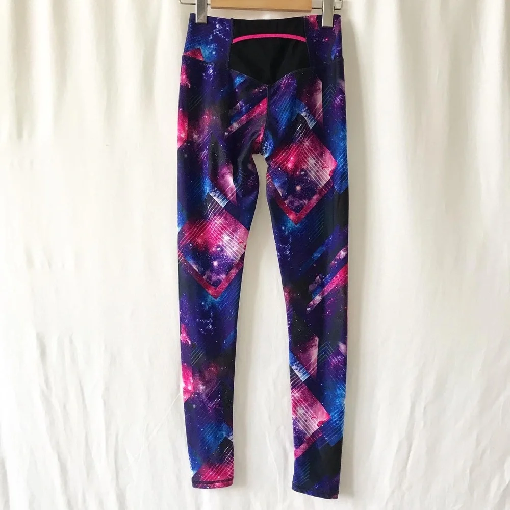 Pure & Simple galaxy print athletic leggings XS - Picture 4 of 6